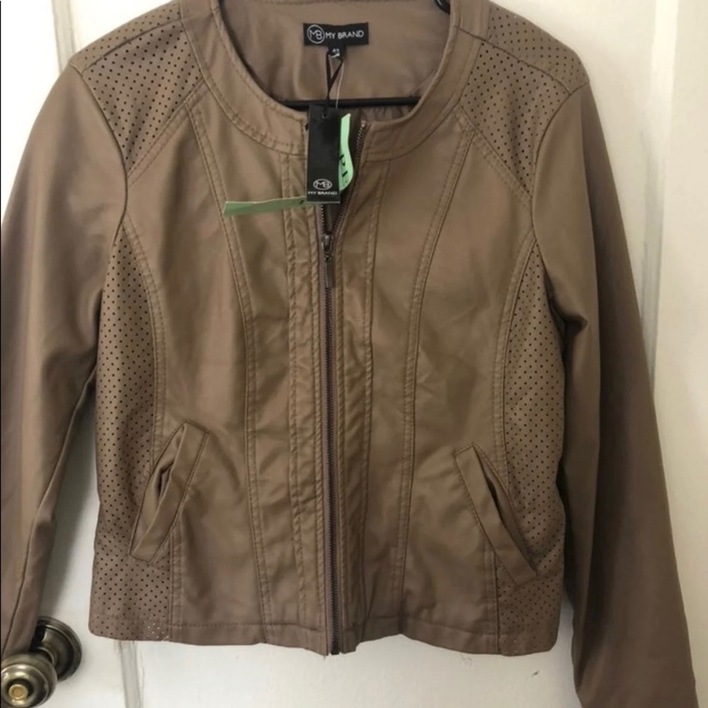 Faux leather jacket